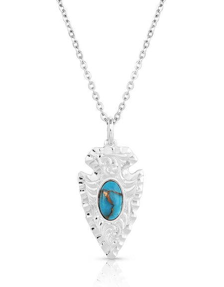 Chiseled Arrowhead Turquoise Necklace