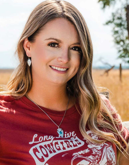 Chiseled Arrowhead Turquoise Necklace