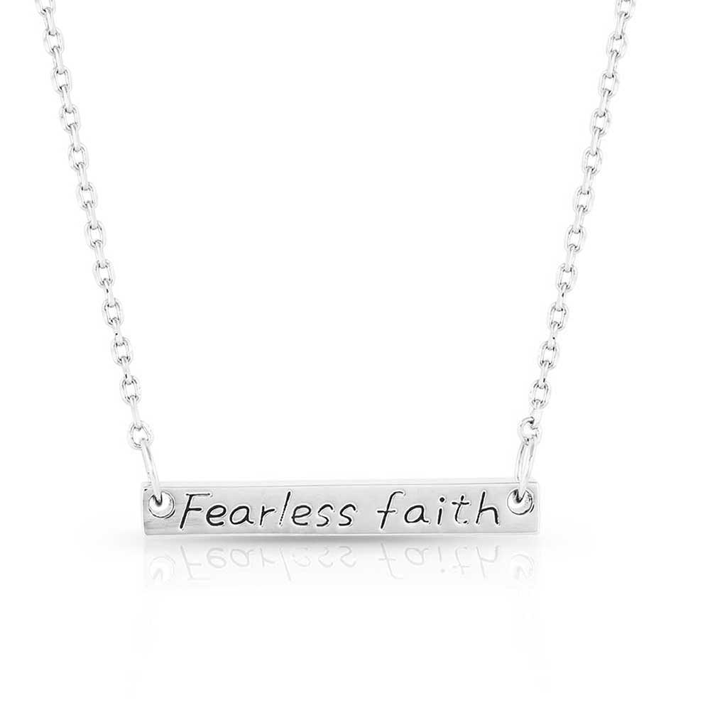Fearless Faith Bar Necklace
