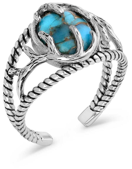 Silver Embrace Open Ring