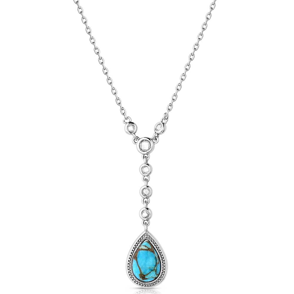 Delicate Cascade Turquoise Necklace