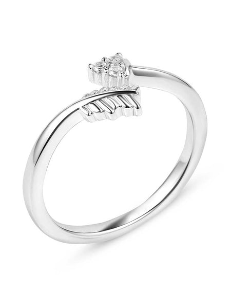 Decisive Arrow Crystal Wrap Ring