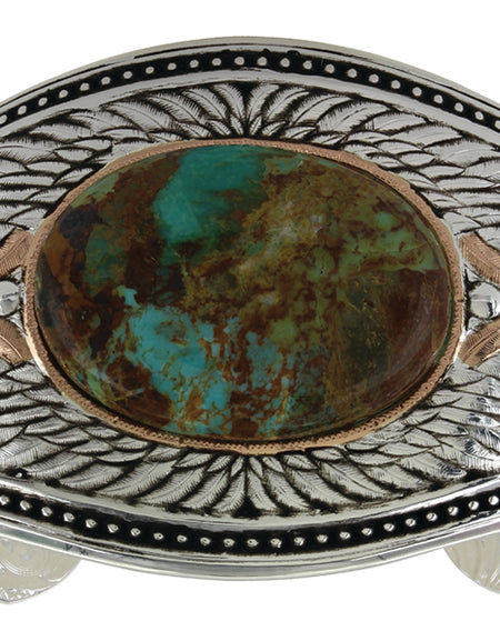 Feathered Turquoise Flight Cuff Bracelet