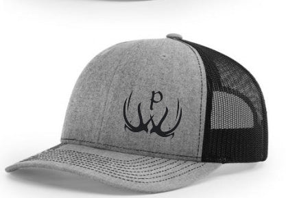 Pursue The Wild Heather Gray Logo Hat- Black