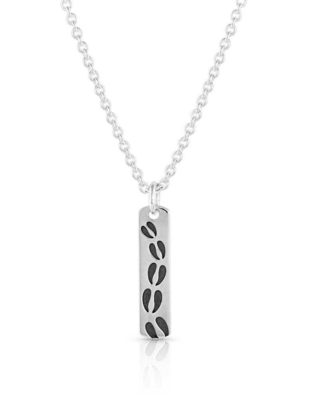 Tracker's Delight Silver Pendant Necklace