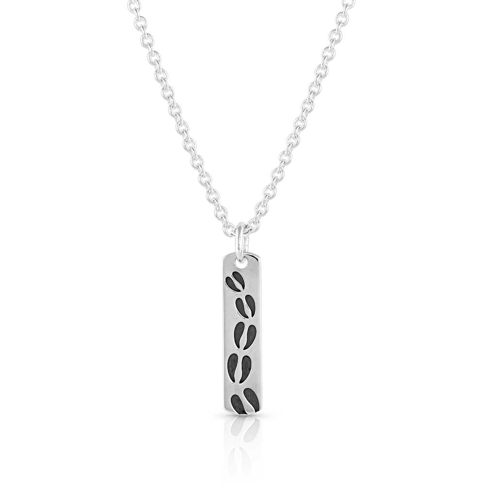 Tracker's Delight Silver Pendant Necklace