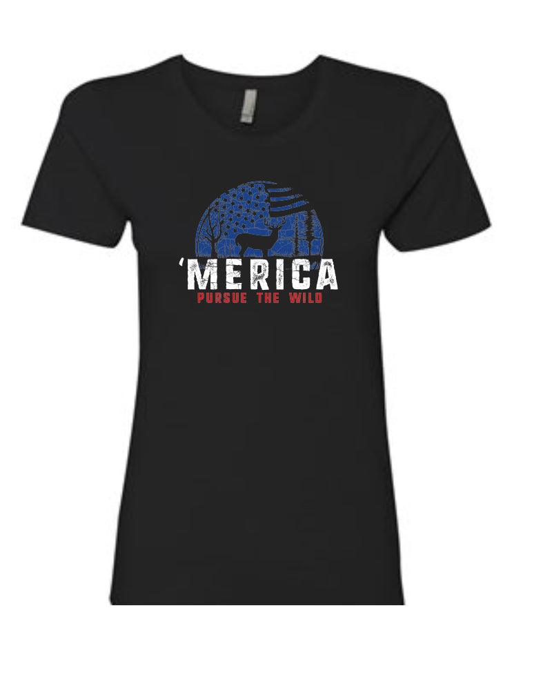'Merica Whitetail Junior T-Shirt