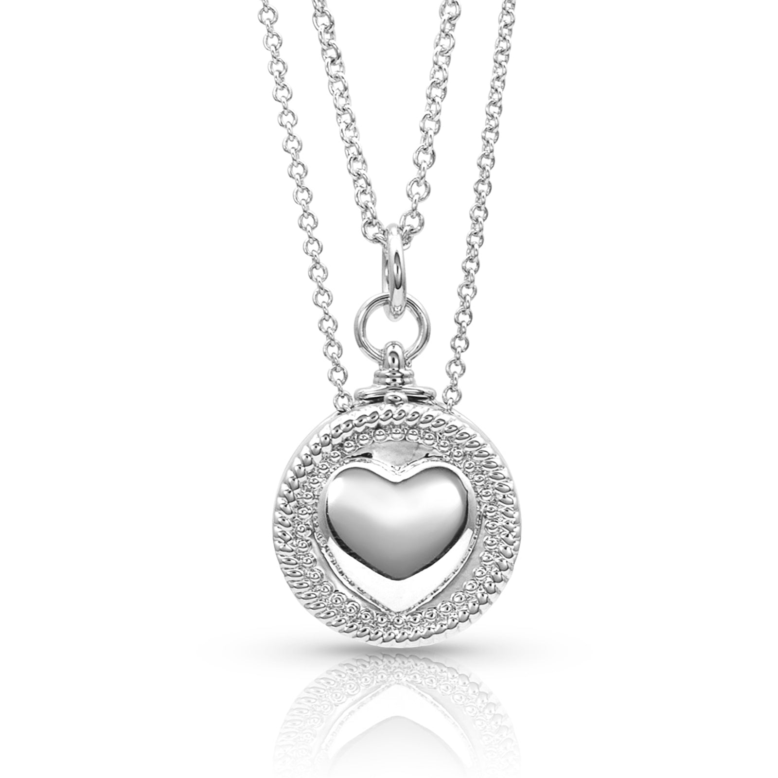 Every Second Counts Heart Locket Necklace