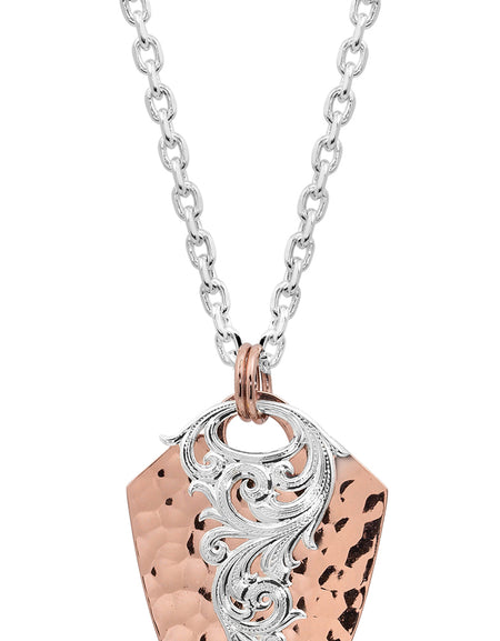 No Boundaries Rose Arrowhead Necklace