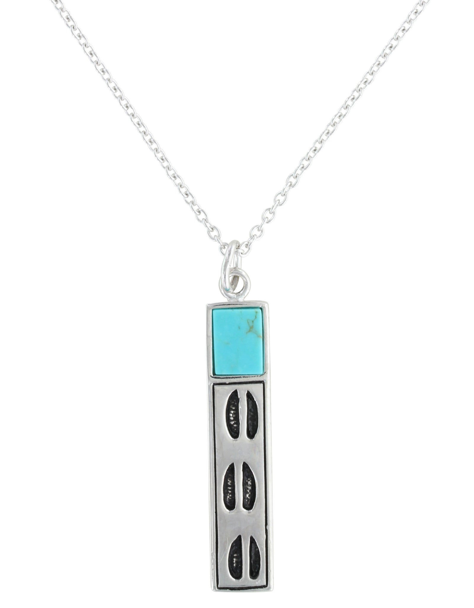 Turquoise Pool Track Necklace