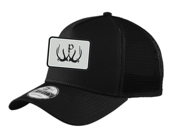 New Era PTW Logo Patch Hat- Black/Black