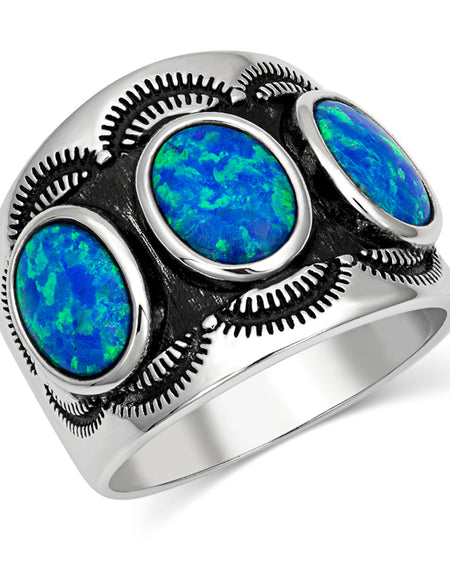 River of Lights Trio Tracks Ring