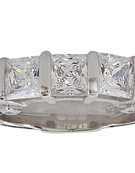 Three Times a Stone Horseshoe Nail Ring