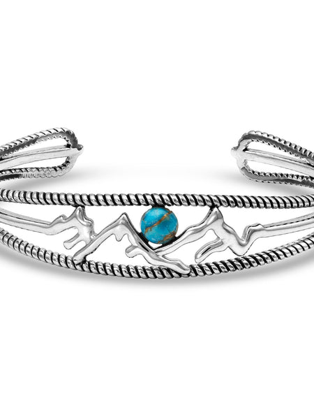 Pursue the Wild Mountain Turquoise Cuff Bracelet