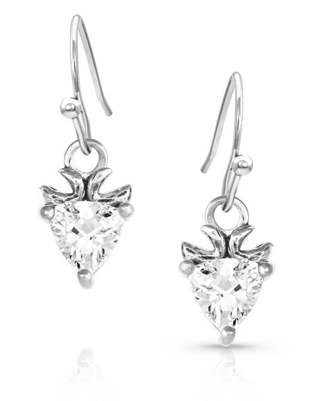 Glacial Arrowhead Crystal Earrings