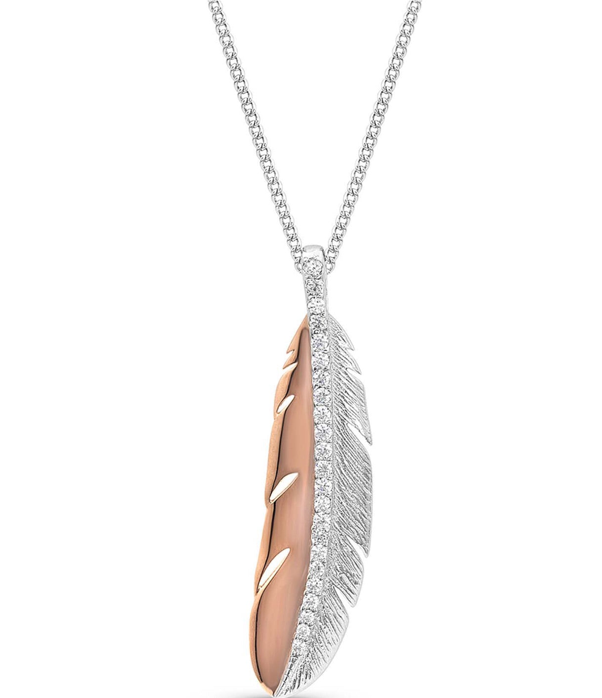 Gilded Feather Necklace